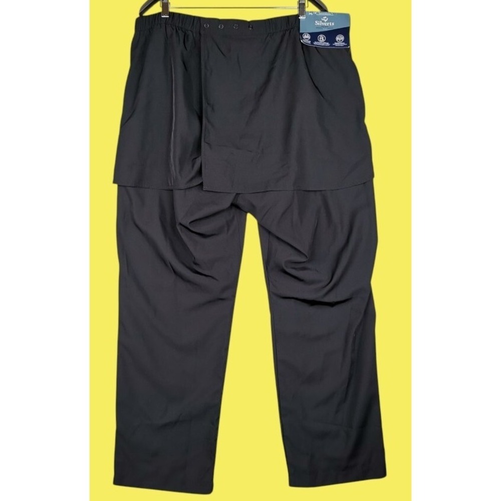 Silverts Adaptive Clothing Black Open Back Pants Women's Size 2XL New With Tags.